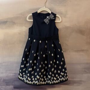 Janie and Jack Navy Blue Sailboat Dress